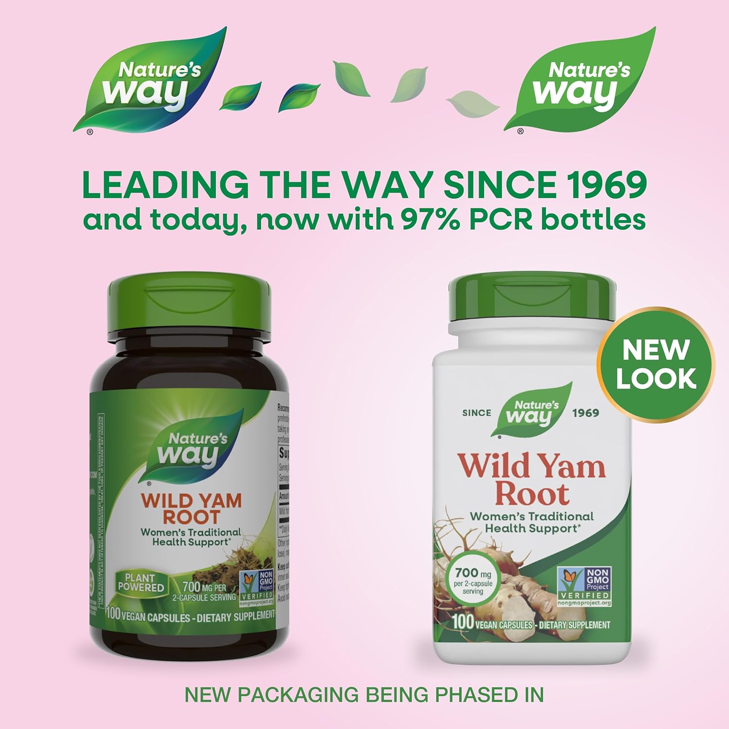 Buy now Nature's Way Wild Yam Root Capsules, Women's Traditional Health Support*, 700 mg per 2-Capsule Serving, Non-GMO Project Verified, 100 Vegan Capsules (Packaging May Vary) at indiglob india