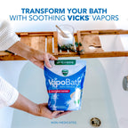 Buy now Vicks VapoBath, Bath Crystals, Soothing Non-Medicated Vicks Vapors, Refreshing Aromatherapy with Eucalyptus, Menthol, and Essential Oils, Bath Salts, 24oz at indiglob india