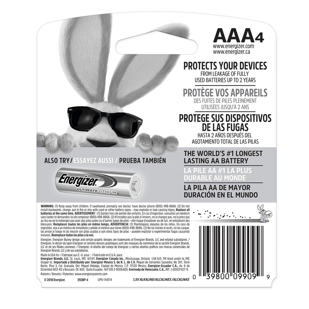 Buy now Energizer MAX AAA Batteries (4 Pack), Triple A Alkaline Batteries at indiglob india