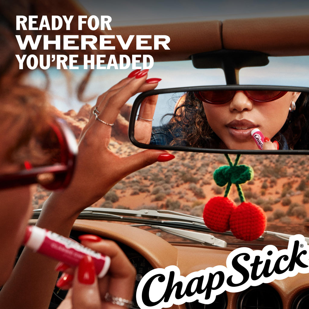ChapStick Classic Cherry, Lip Protectant, 4-Count Pack, 0.45 oz Each