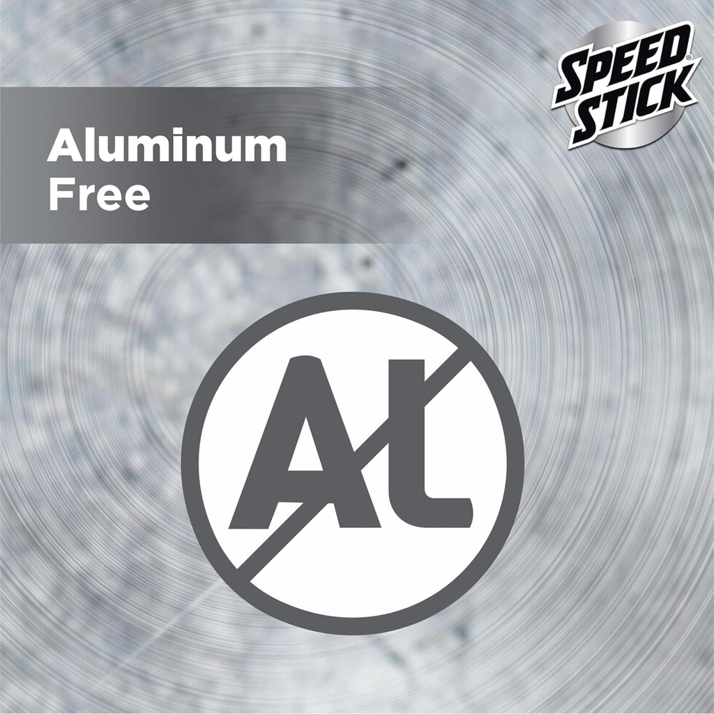 Speed Stick Aluminum Free Men's Deodorant, Regular, 3 oz (4 Pack) | 24-HR Sweat and Odor Protection, Underarm Antiperspirant for Men, Male Grooming, Everyday Use, Active Lifestyles