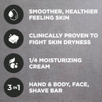 DOVE MEN + CARE Hidratante Coco + Cítricos Hand & Body Face 6 Count 3.75 oz | For dry skin, Helps hydrate and smooth skin, With coconut + citrus formula, For daily showers, Face + body shave bar