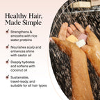 Buy now Kitsch Shampoo and Conditioner Set - 4pc Sampler Bars with Rice Water Shampoo and Conditioner, Castor Oil Shampoo & Coconut Oil Conditioner - Bottle-Free Beauty for Hair Growth, Repair & Moisture at indiglob india