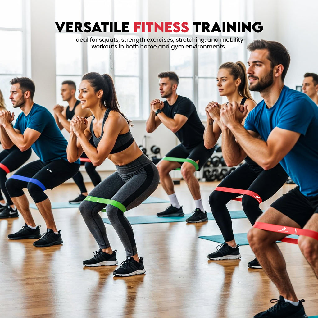 Loop Resistance Bands Set of 5 for Exercise & Strength Training