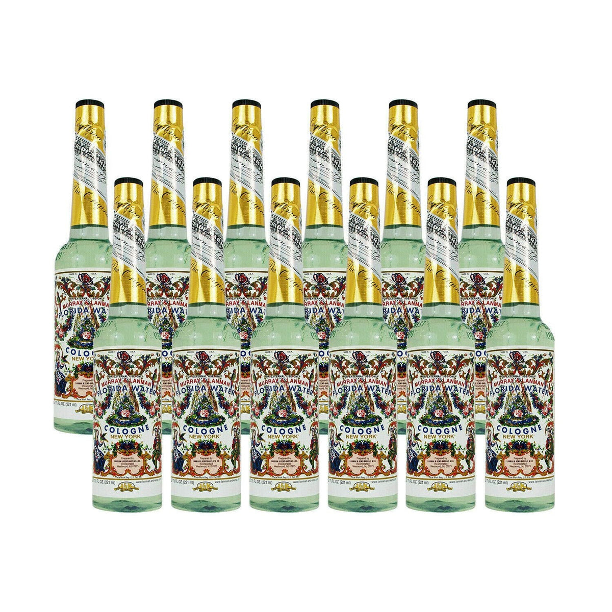 Murray & Lanman Florida Water Cologne - Agua Florida -7.5 Fl. Oz.(Pack of 12)