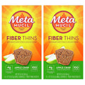 Metamucil, Fiber Thins, Daily Psyllium Husk Fiber Supplement, Supports Digestive Health and Satisfies Hunger, Apple Crisp Flavor, 12 Servings