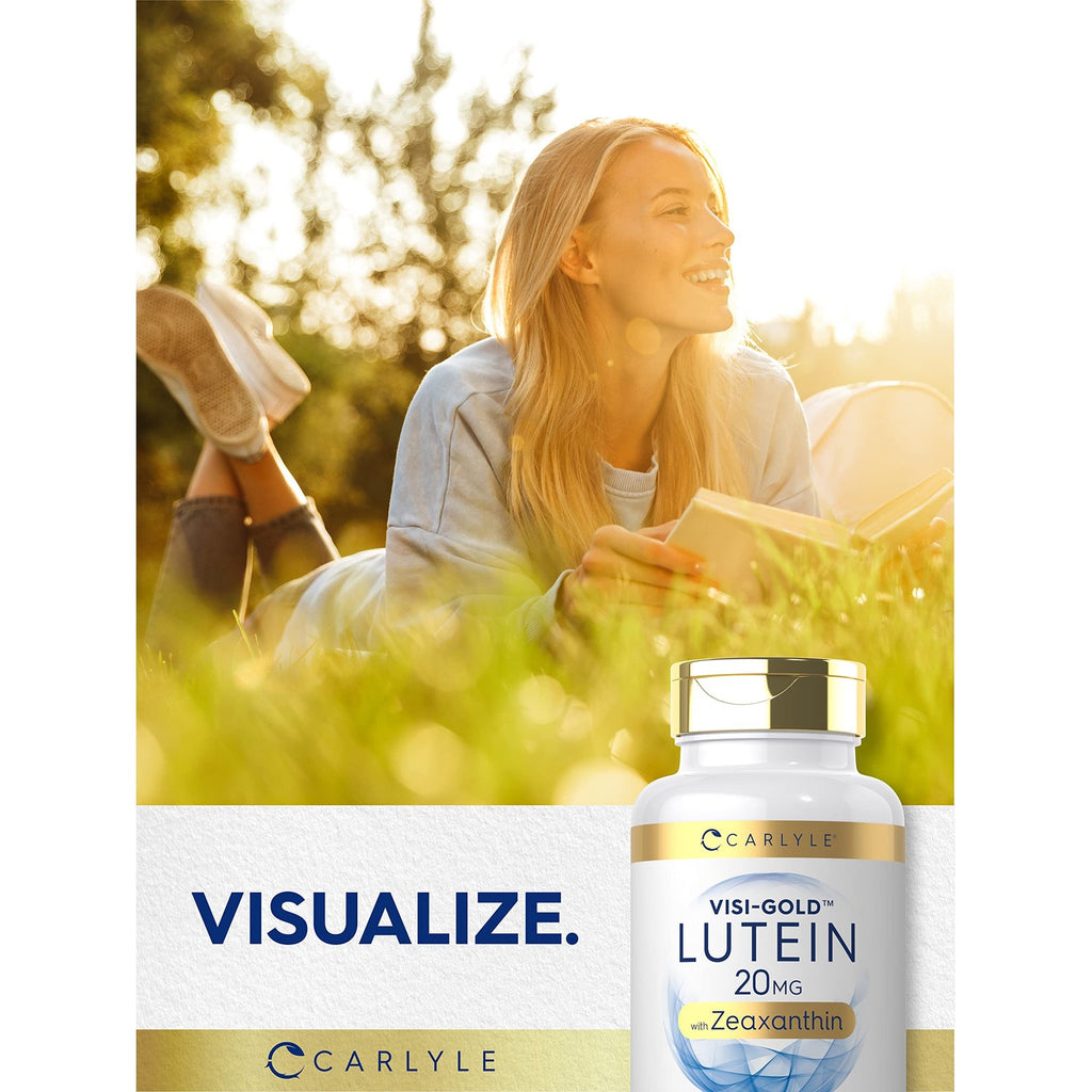 Carlyle Lutein and Zeaxanthin 20mg | 300 Softgels | Eye Health Vitamins | Non-GMO & Gluten Free Supplement