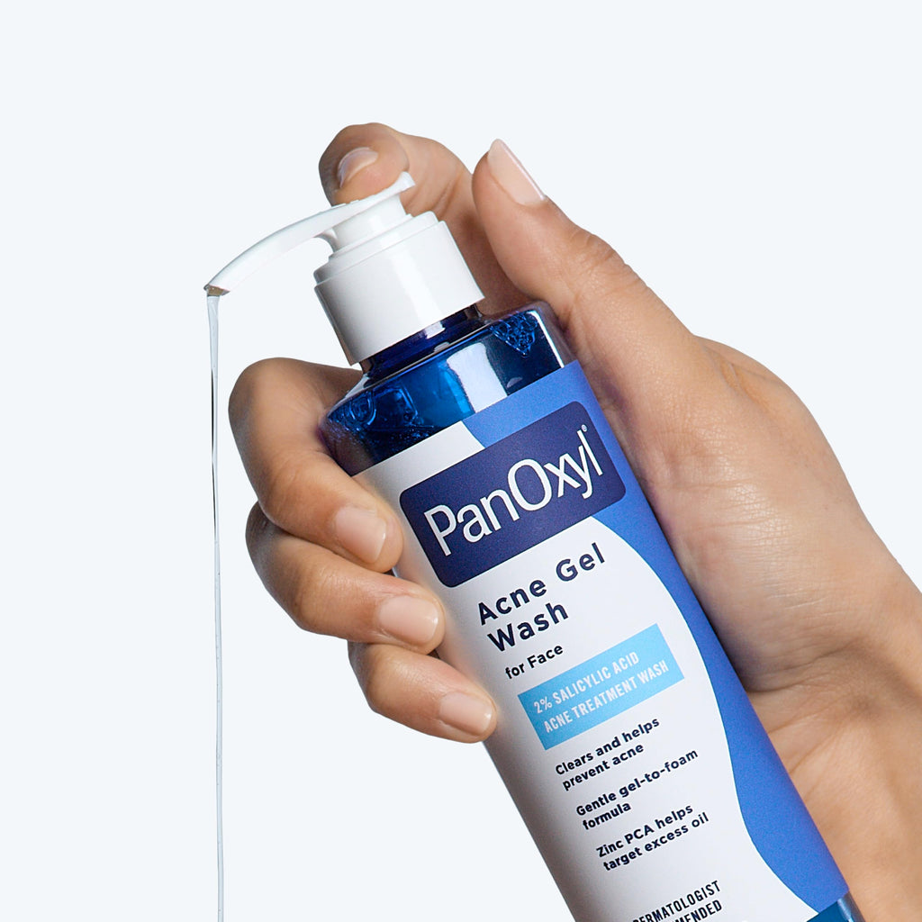 PanOxyl Acne Gel Wash, 2% Salicylic Acid, For Face, 6.5 fl oz | Gel-to-Foam Cleanser, Clears & Helps Prevent Acne, Mattifies with Zinc PCA, Reduces Redness, Nourishes Skin, All Skin Types