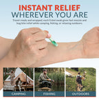 Epic Medical Supply Sting Relief Swab – Instant Mosquito Bite Relief & Bug Bite Relief – Max Strength Benzocaine & Menthol – 10 Disposable Swabs for Insect Bites, Bee Stings, Jellyfish & More