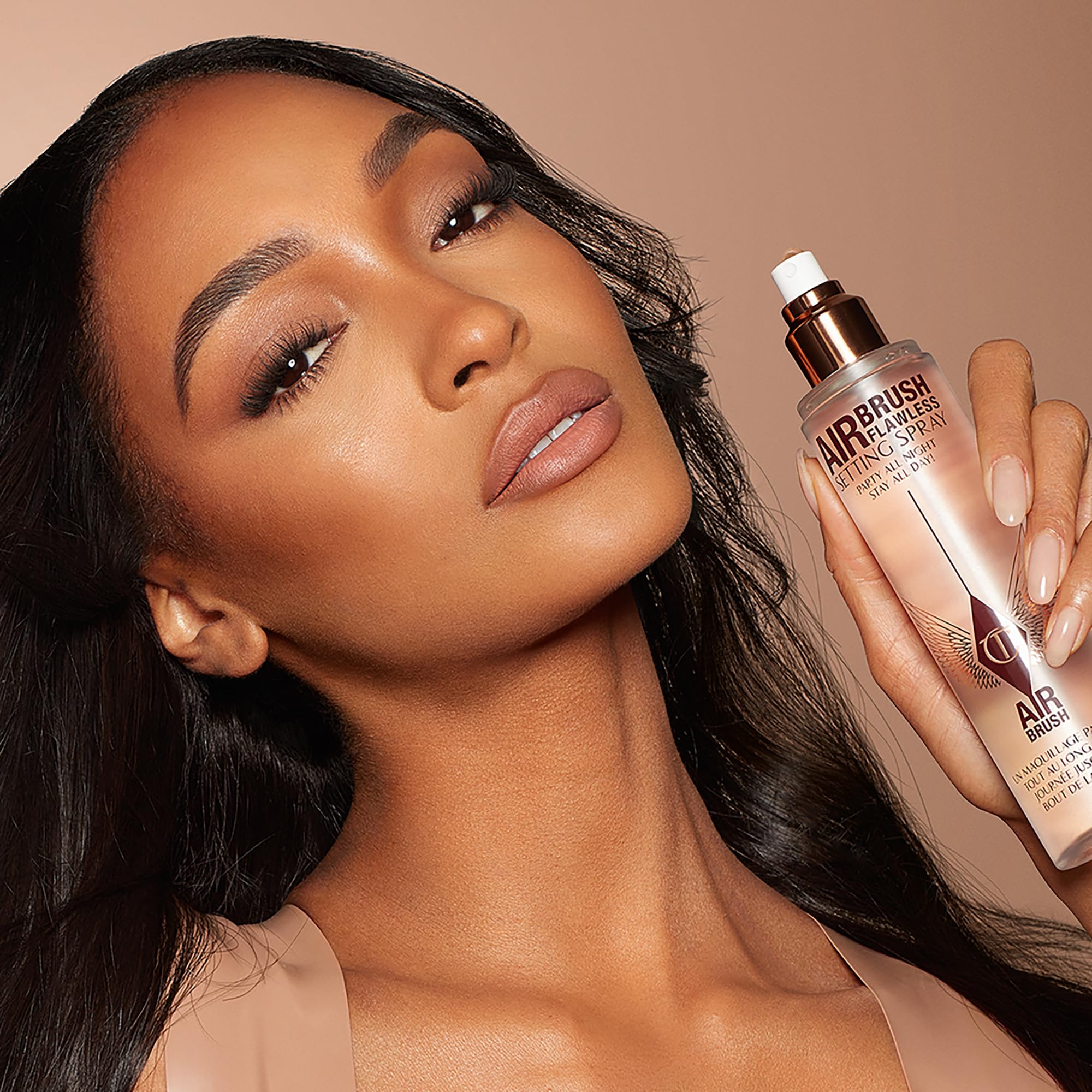 Charlotte Tilbury Airbrush Flawless Setting Spray - Ultra-Fine Hydrating Mist to Prime & Set Makeup Up to 16Hr – Soothes and Blurs Skin, Waterproof, Wedding Makeup