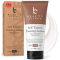 Beauty by Earth Self Tanner - USA Made with Natural & Organic Ingredients | Moisturizing Self Tanning Lotion with Aloe Vera & Coconut for a Natural Glow, Streak-Free Fake Tan (Medium)