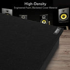 Buy now Pyle Sound Dampening Speaker Riser Foam - Audio Acoustic Noise Isolation Platform Pads Recoil Stabilizer w/ Rubber Base Pad For Studio Monitor, Subwoofer, Loud Speakers - PSI15 (15 x 15 x 1.8 Inch) at indiglob india