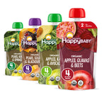HAPPY BABY Clearly Crafted, Stage 2, Fruit & Veggie Variety Pack, 4oz (16)