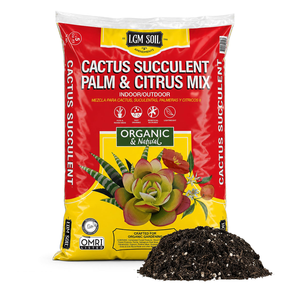 Cactus & Succulent Soil Mix, 0.5 Cu Ft