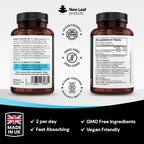 Magnesium Glycinate Supplements - 120 High Strength Capsules - 1040mg of Magnesium Providing 208mg Elemental Magnesium Per Serving - Pure Active Ingredient - UK Manufactured