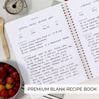 Aesthetic Recipe Book for 100+ Cherished Meals - Blank Cookbook to Write In