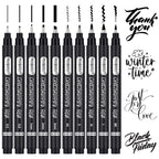 PANDAFLY Calligraphy Pens for Writing, 10 Size, Hand Lettering Pens