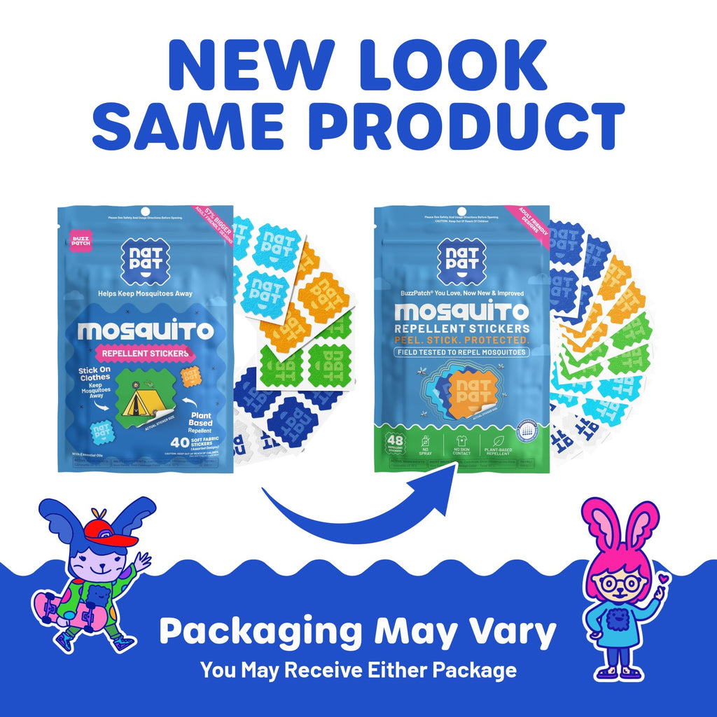 NATPAT BuzzPatch Mosquito Patches for Adults, Plant-Based Mosquito Stickers