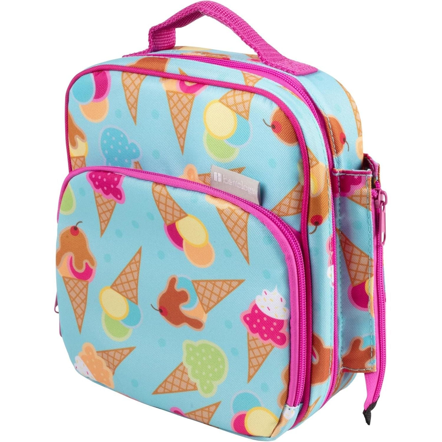 Buy now Kids Insulated Lunch Box w Snack Pocket & Expandable Water Bottle Holder For Girls- Waterproof Lunchbox Tote Keeps Food Hotter or Colder Longer - Reusable Back to School Bag Fits Most Bento Containers Ice Cream at indiglob india