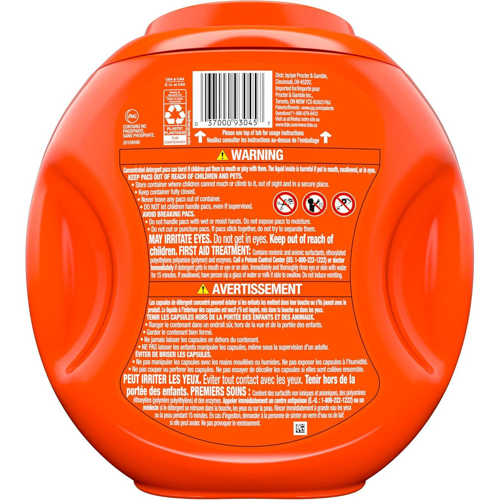 Buy now Tide PODS laundry detergent pacs, 3-in-1 Stain Remover, Odor Fighter, Color Protector, 81 Count, HE compatible, Original Scent at indiglob india