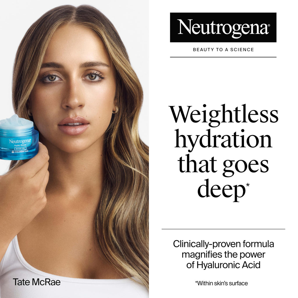 Neutrogena Hydro Boost Water Gel Face Moisturizer Refill Pod, Refill Pack-of Hyaluronic Acid Moisturizer for a Refreshing Burst of Hydration & Dewy Skin, Signature Fragrance, 1.7 oz,(Pack of 2)