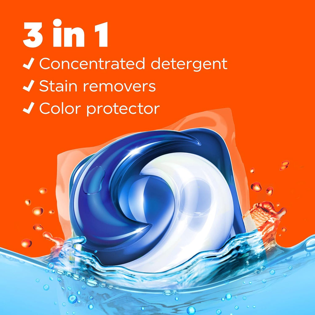 Buy now Tide PODS laundry detergent pacs, 3-in-1 Stain Remover, Odor Fighter, Color Protector, 76 Count, HE compatible, Clean Breeze Scent at indiglob india