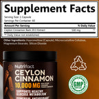 Ceylon Cinnamon Capsules 500mg, Vegan Cinnamon Supplements – 60 Caps