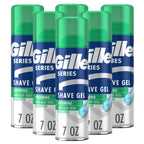 Gillette Series 3X Action Shave Gel, Sensitive Twin Pack, 7 Oz (Pack of 2)