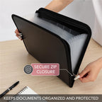 Mr. Pen- 13 Pocket Accordion File Organizer, Zipper Expanding File Folder