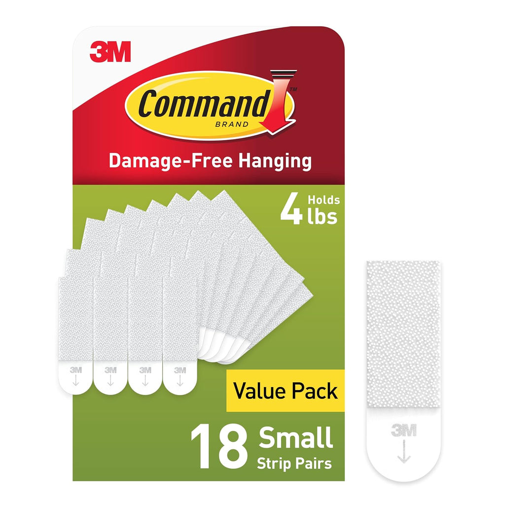 Buy now Command 4 lb Small Picture Hanging Strips 18 Pairs (36 Command Strips), Damage-Free Hanging Picture Hangers, No Tools Wall Hanging Strips for Home Decor, White Adhesive Strips 18 Pairs at indiglob india