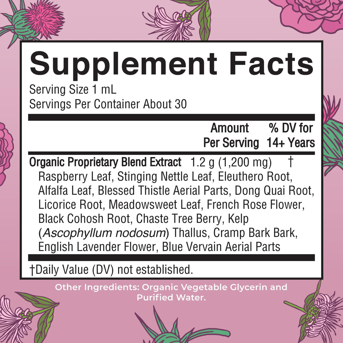 MARYRUTH'S Organic Women's Wellness & Menstrual Support Liquid Drops, 1 oz