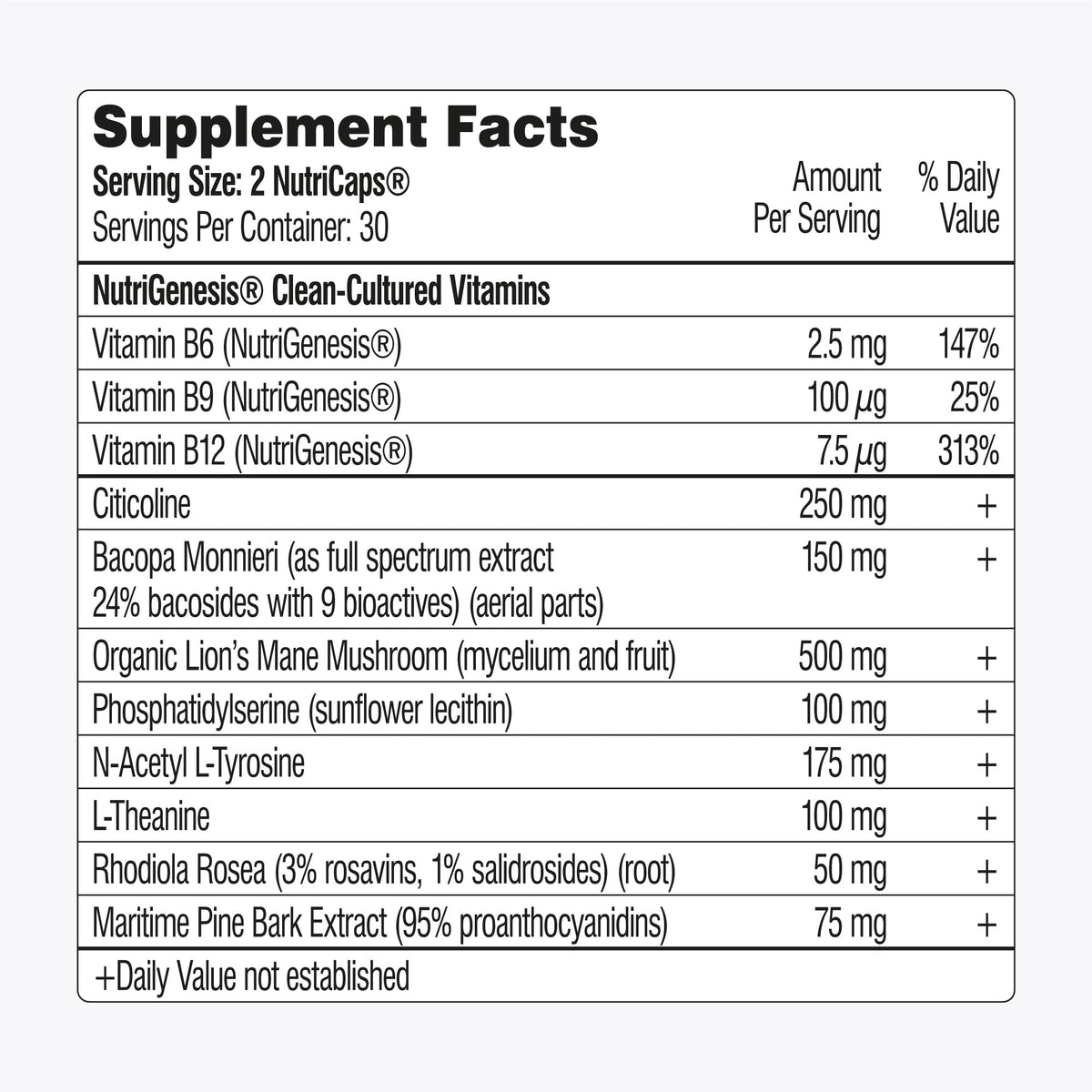 Mind Lab Pro® MLP® v4 Universal Nootropic™ Brain Booster Supplement, 60 Ct