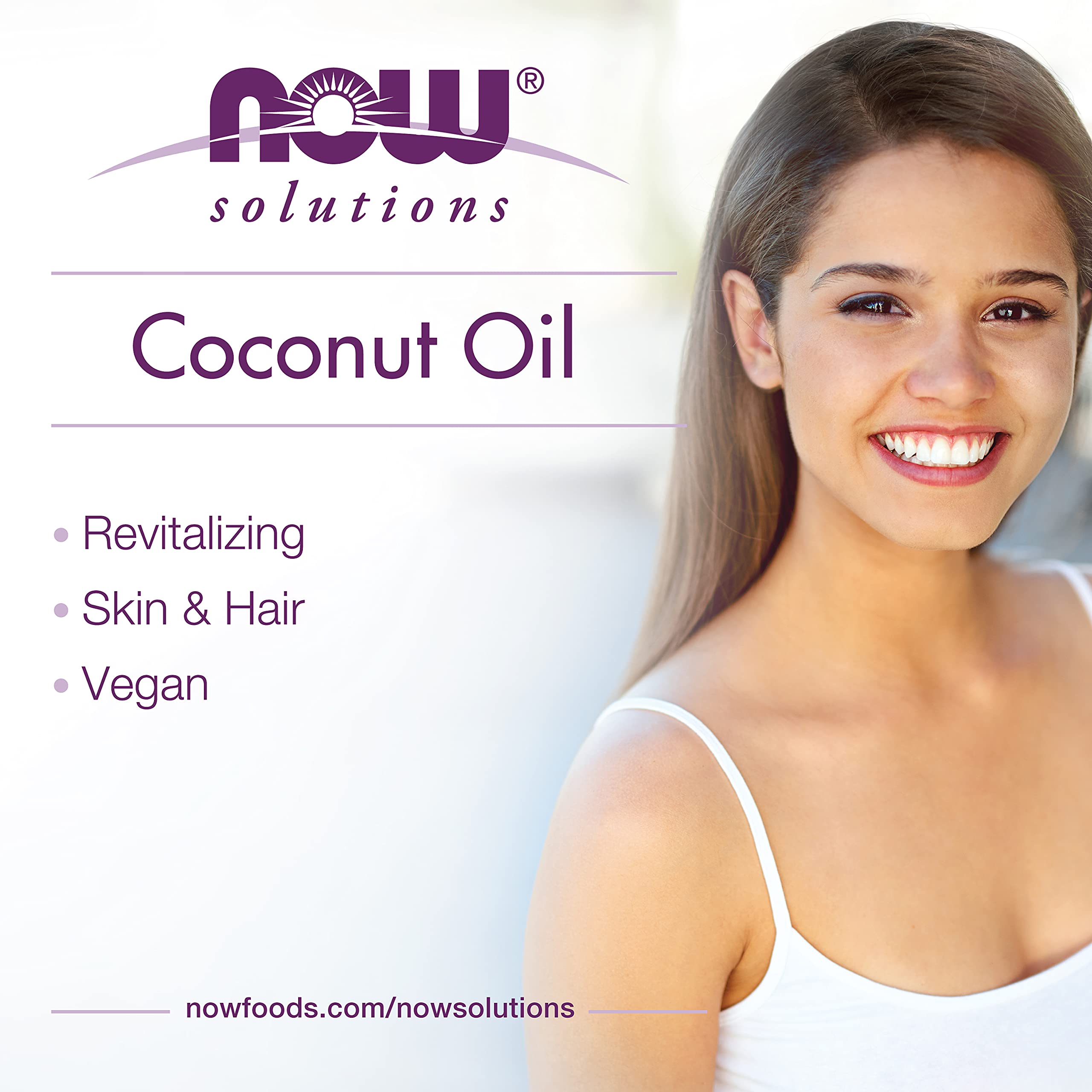 Buy now NOW Foods Solutions, Coconut Oil, Naturally Revitalizing for Skin and Hair, Conditioning Moisturizer, 7-Ounce at indiglob india