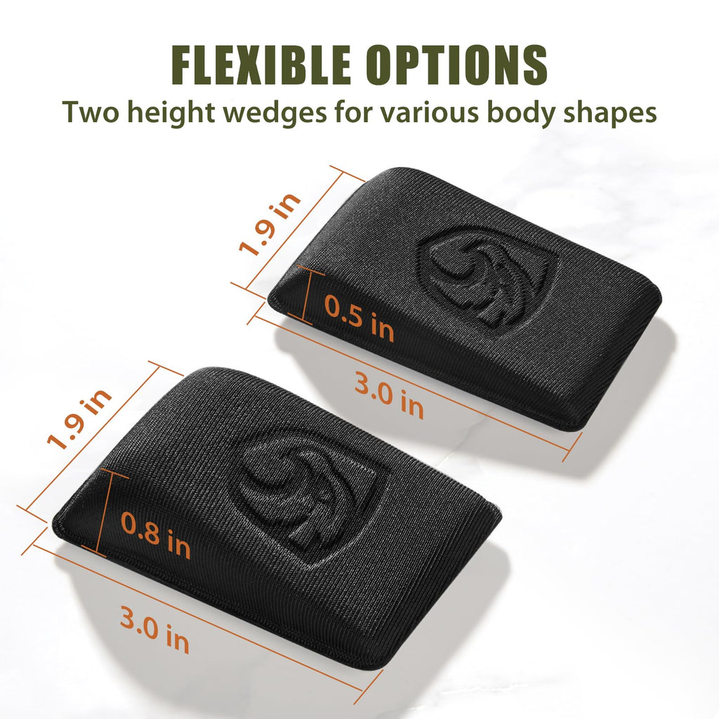 MUNALO Holster Wedge Kit, Universal IWB Holster Pad, Appendix Carry, 2 Pack