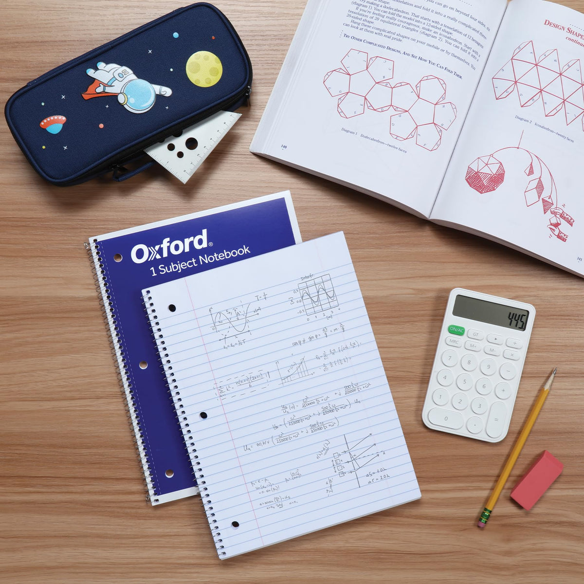 Oxford Spiral Notebooks, 2 Pack, 1 Subject, Wide Ruled Notebooks for School, 8 x 10.5 Inches, 70 Sheets, Assorted Colors, Back to School Supplies (1002539)