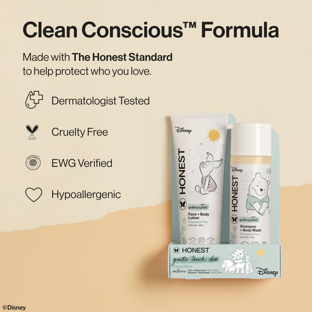 The Honest Company Shampoo & Lotion Bundle, Disney Design, 18.5 fl oz