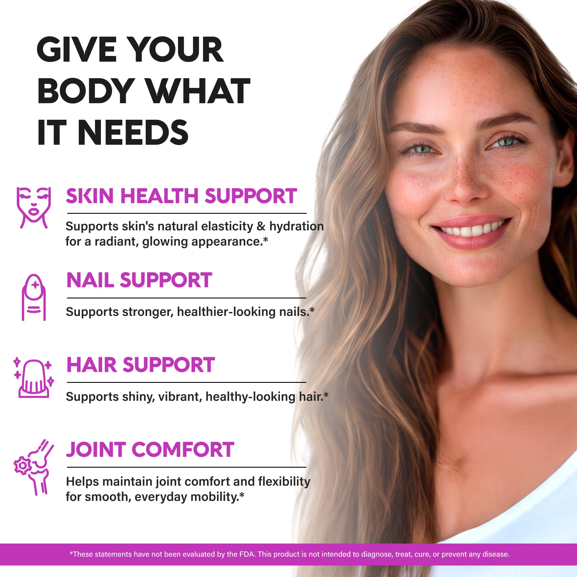 Multi Collagen Peptides 1300mg - Hydrolyzed Types I II III V & X - 120 Caps | Collagen Supplements for Women + Hyaluronic Acid, Vitamin C & E - Skin Hair Nails & Joint Support - Lab Tested, 60-Day Supply