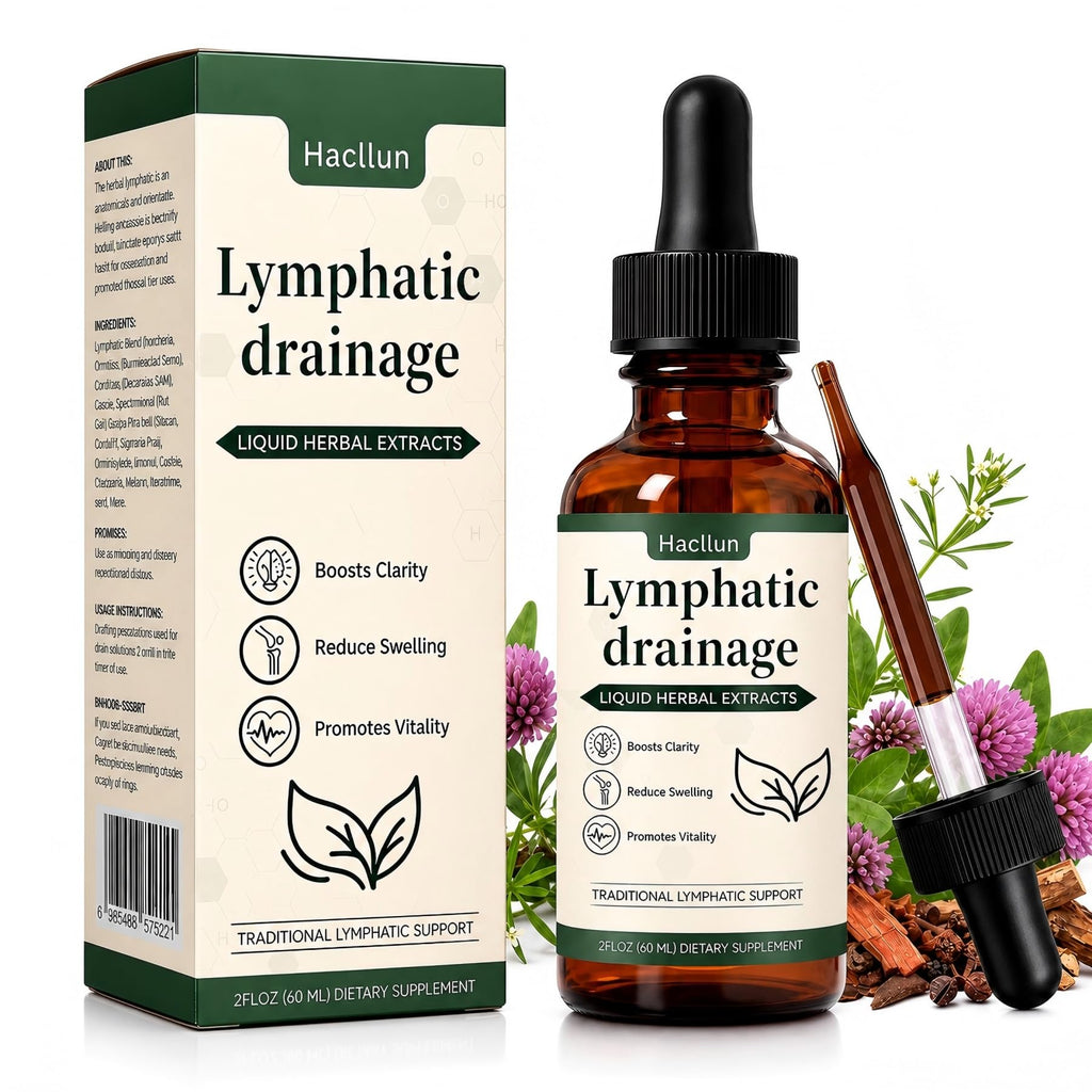 Lymphatic Drainage–Lymphatic Drainage Drops Cleanse & Bloat Relief Supports Lymphatic Health (2 Fl Oz)