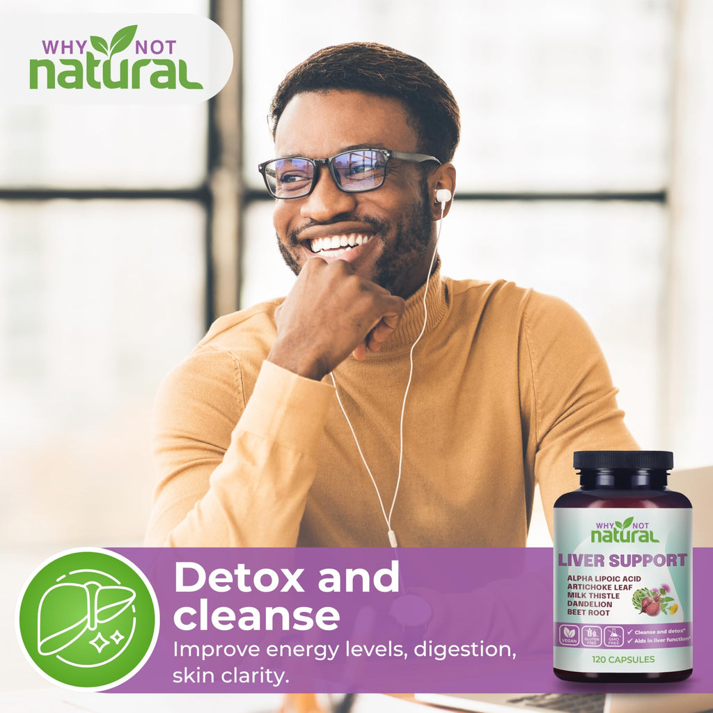 5-in-1 Liver Health Formula Supplement for Detox and Cleanse - Milk Thistle
