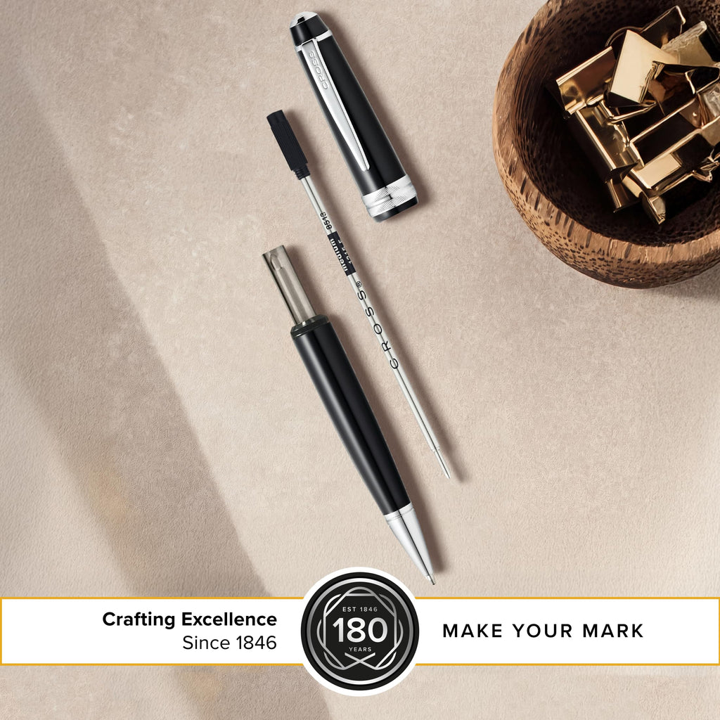 Cross Ballpoint Pen Refill, Black, Medium Point, 2-Pack Refill Set