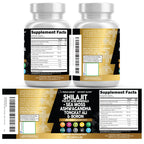 Clean Nutraceuticals Shilajit Supplement for Men with Sea Moss, Tongkat Ali, Ashwagandha, Boron, Zinc, CoQ10, PQQ - Fulvic Acid Capsules - Energy Support - 90 Count - Resin, Gummy & Powder Alternative
