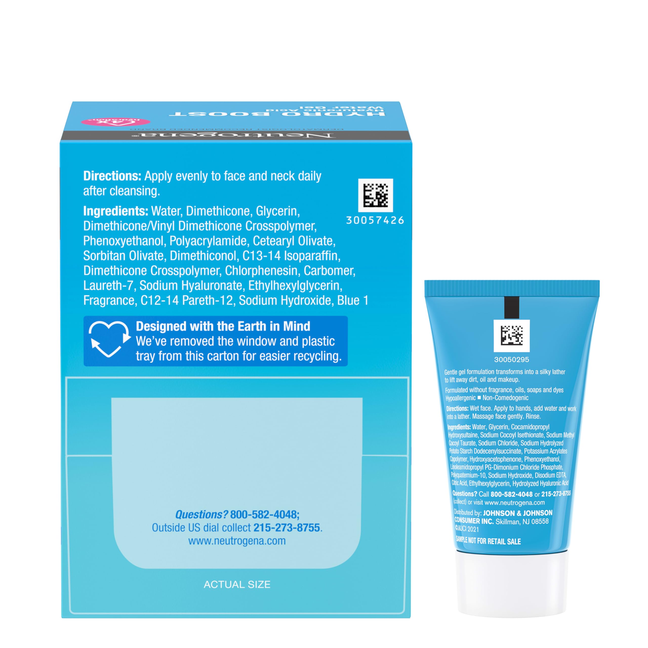 Buy now Neutrogena Hydro Boost Water Gel, Hyaluronic Acid Facial Moisturizer for Normal to Oily Skin, Hydrating Face Moisturizer, 1.7 fl. oz + Trial Size Hydro Boost Facial Cleanser, 0.5 fl. oz at indiglob india
