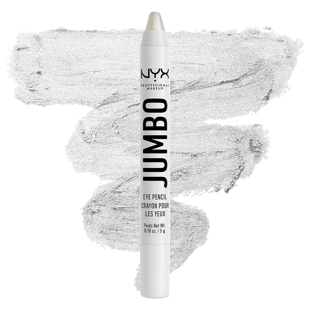 Buy now NYX PROFESSIONAL MAKEUP Jumbo Eye Pencil, Blendable Eyeshadow Stick & Eyeliner Pencil - Cottage Cheese (Silver) at indiglob india