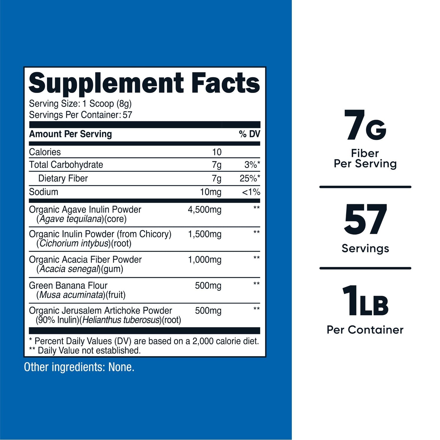 Nutricost Prebiotic Fiber Unflavored (1 Pound) Gluten Free | Vegan, GMO-Free