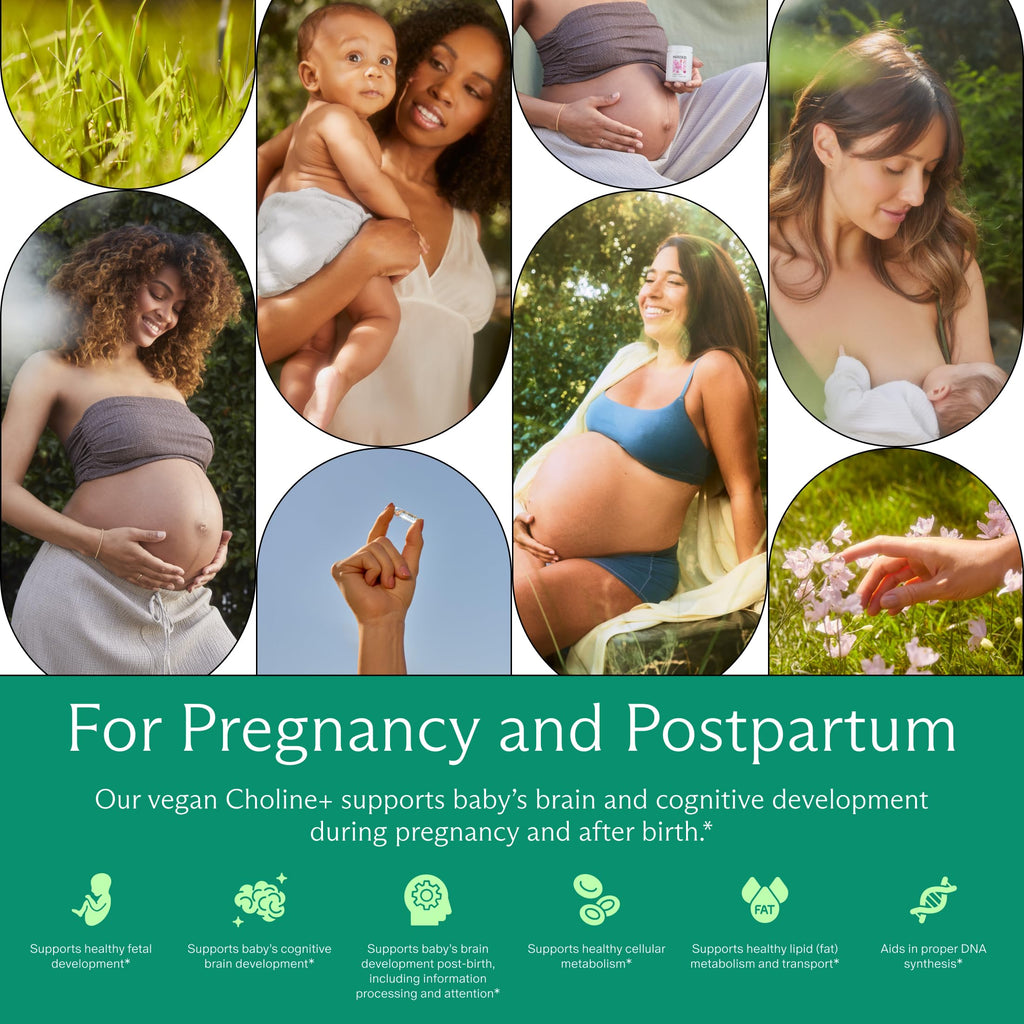 Needed. Prenatal Choline+ for Cognitive Development, 30 Liquid Capsules | Choline Supplements For Pregnancy, Aids Baby Brain Development & Supports Healthy Pregnancy, Third Party Tested