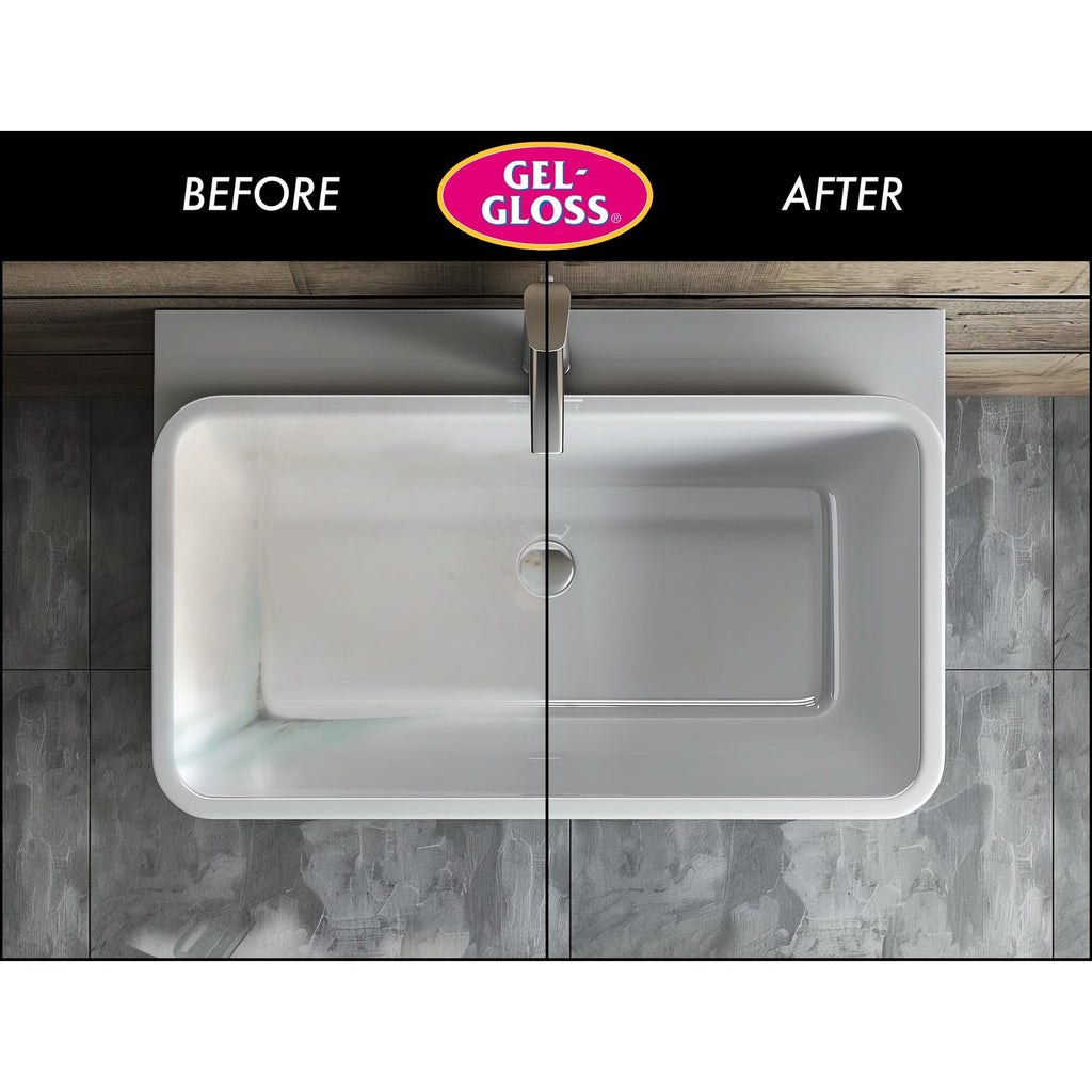 Gel-Gloss Home Kitchen & Bath Polish - Carnauba Wax Formulation, 16 oz.