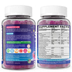 Kids Sleep Gummies, NO Melatonin Sleep Aid Gummies w/ Magnesium Glycinate, Magnesium Malate, L-Theanine, Lavender, B6, Zinc, D3K2 for Restful Sleep, Relax Brain & Muscle, Immune Support, Non-GMO 2Pack
