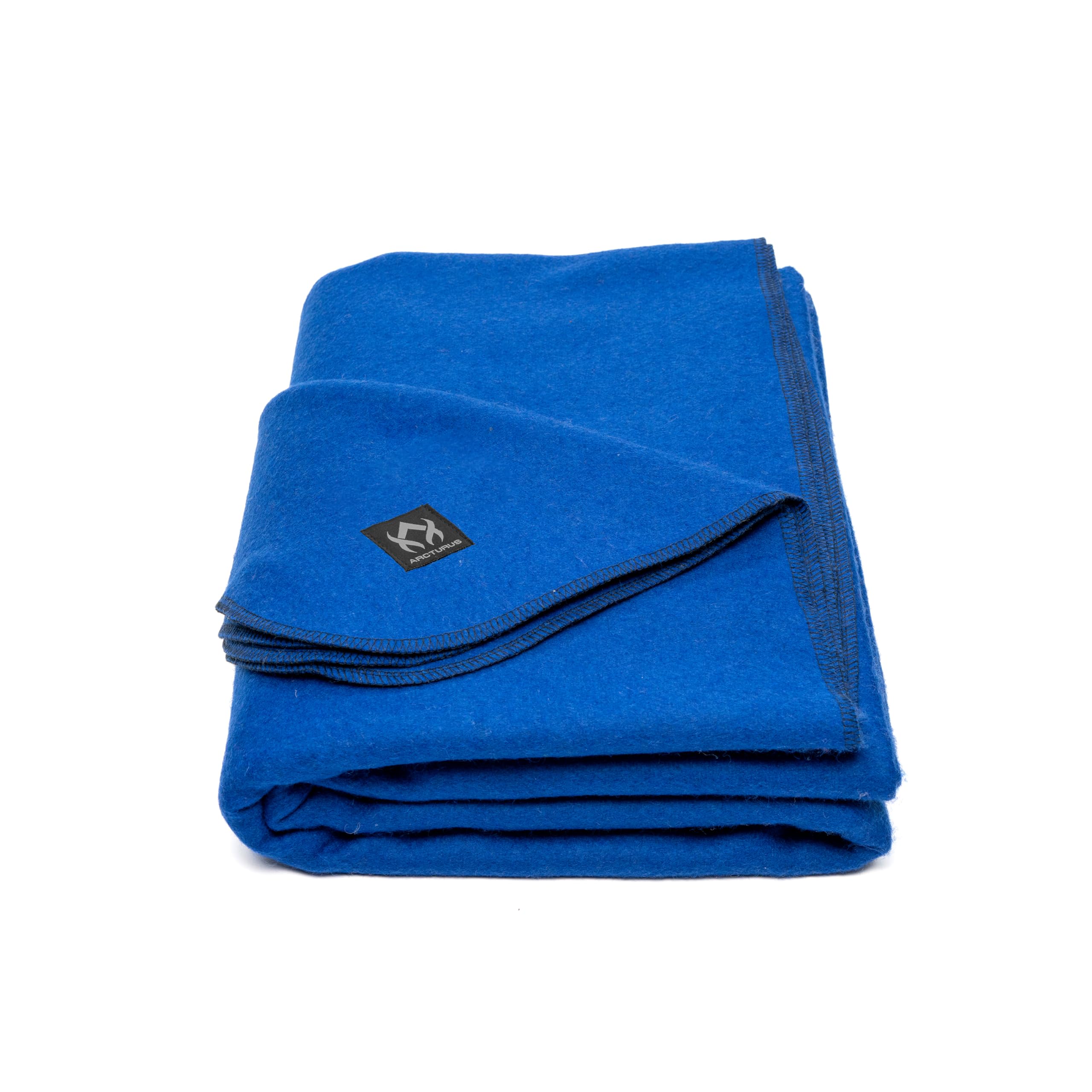 Buy now Arcturus Military Wool Blanket - Warm, Thick, Washable - Great for Outdoors, Camping, Stadium Blanket, Picnics, Travel - Car & Bushcraft Survival Kits Military Royal Blue at indiglob india