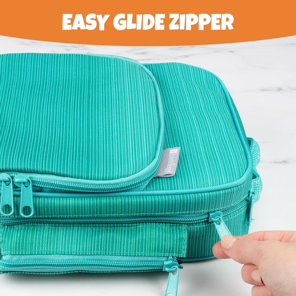 Buy now Kids Insulated Lunch Box w Snack Pocket & Expandable Water Bottle Holder For Girls- Waterproof Lunchbox Tote Keeps Food Hotter or Colder Longer - Reusable Back to School Bag Fits Most Bento Containers at indiglob india