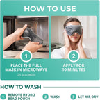 Buy now MyHalosÂ® Eye Mask for Dry Eyes - Steam Warm Compress for Eyes - Remove Styes, Chalazion Therapy Warming and Heating Pad Hot Compress - Moist Heat Mask for Blepharitis & MGD at indiglob india